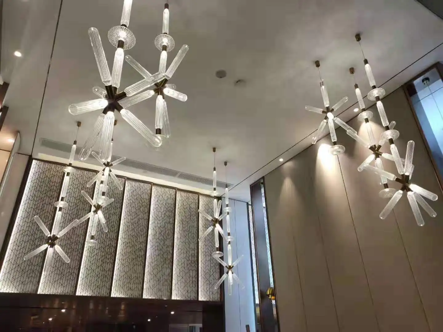 
Hotel customized custom project lamp light hanging chandelier pendant nordic European style 