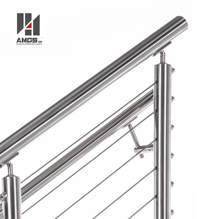
Build Terrace Rail ing, 304 316 Standard S S Modern Design Stainless Steel Cable Balustrades Railing 