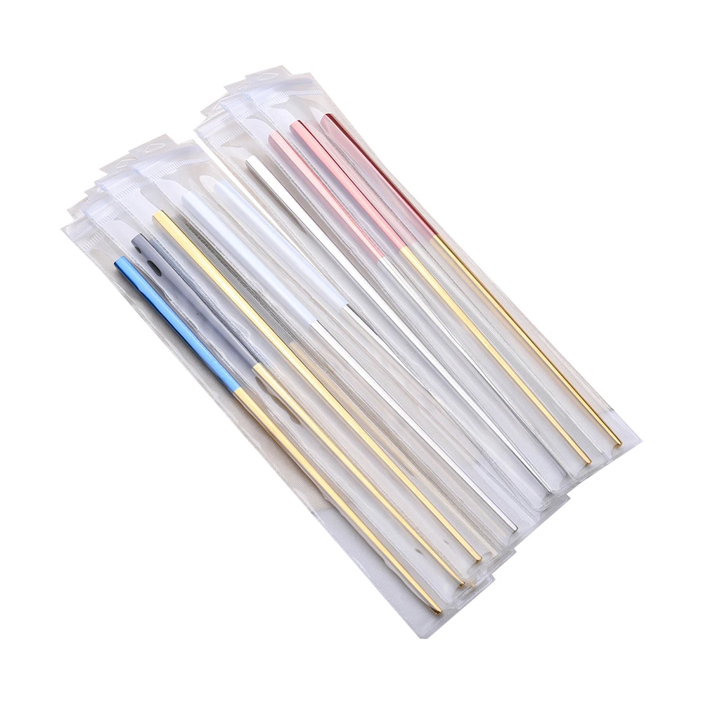 
Reusable Eco Friendly High Quality Stainless Steel Colorful Chopsticks 