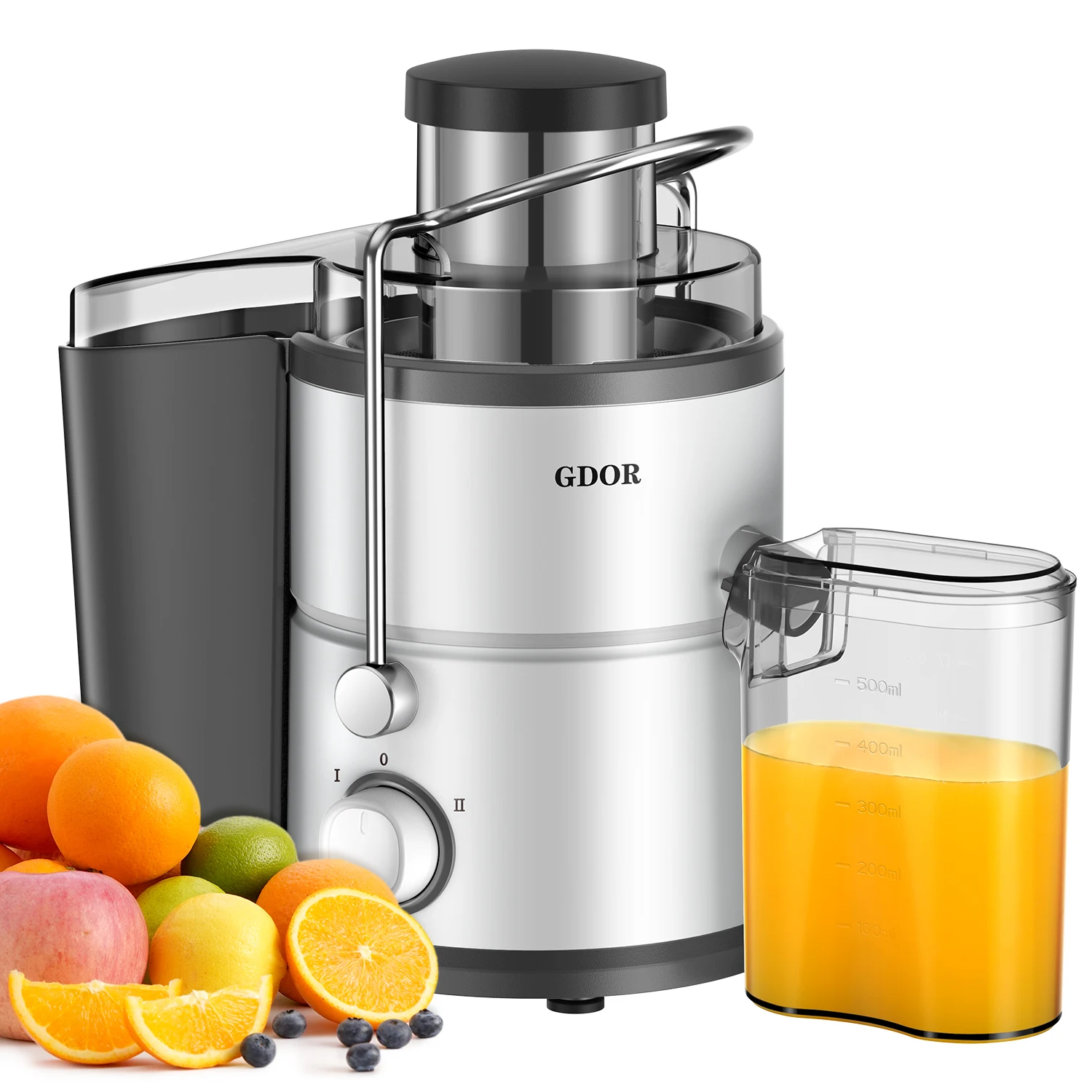 500ml Juice Cup Centrifugal portable juicer electric juicers 1.5l Slag Bucket + Anti-drip Juice Machine