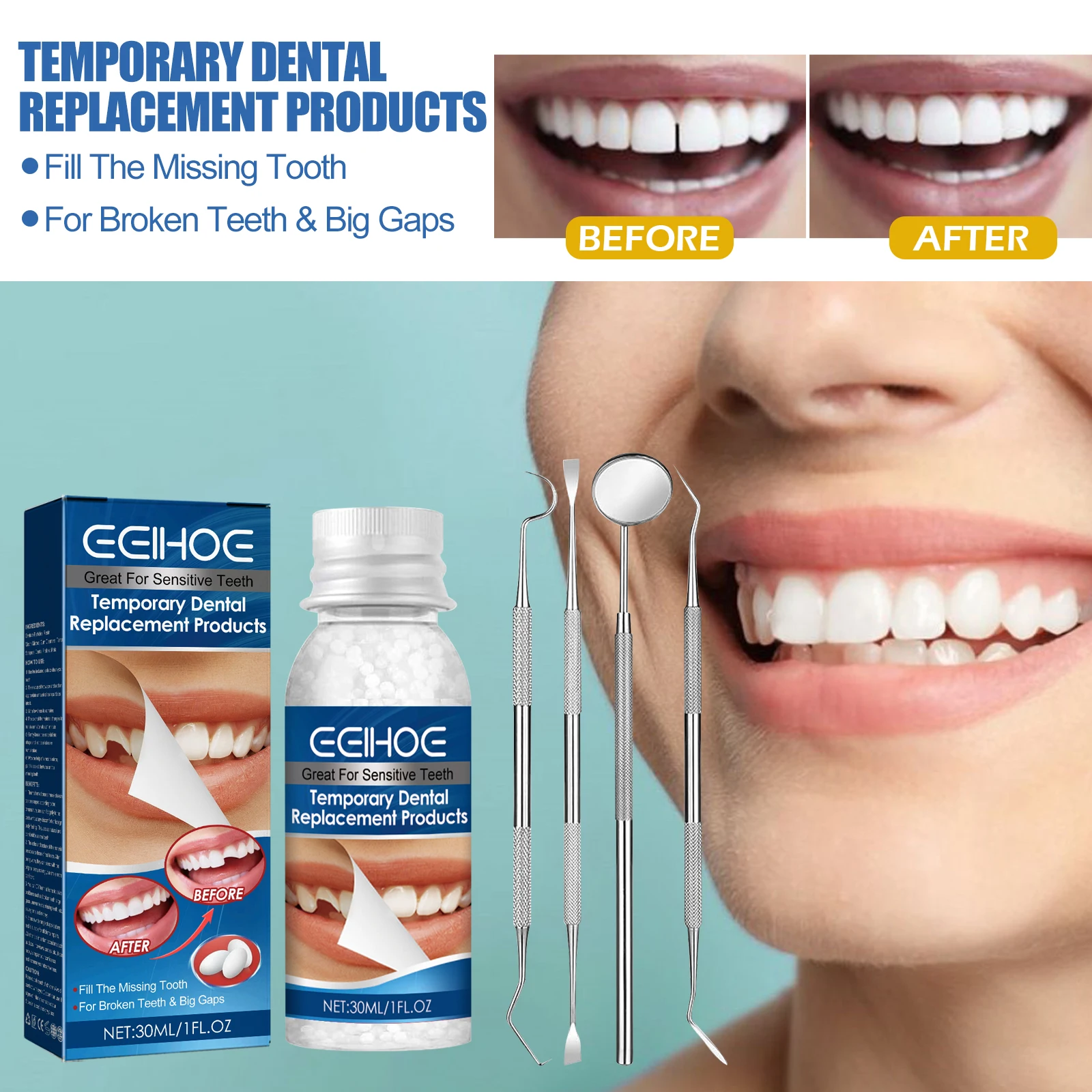 Trending products 2024 dental palfique lx5 resin-based dental restorative white dental restorative instrument set