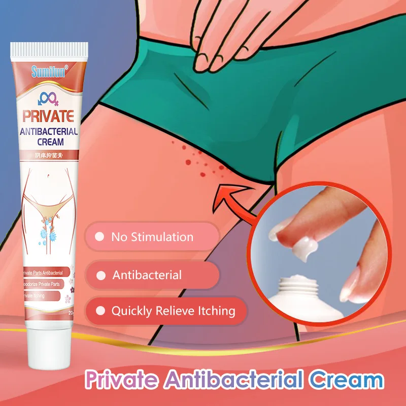 Bacteriostatic cream pubic underarm private parts cream deodorant antipruritic dermatitis herbal cream oily skin