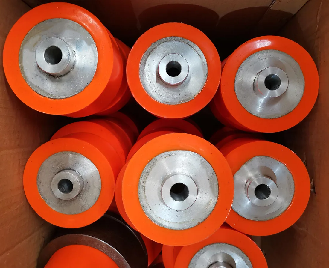 Mining Spare Parts ISO Certificate Polyurethane Wheels For Mining Conveying