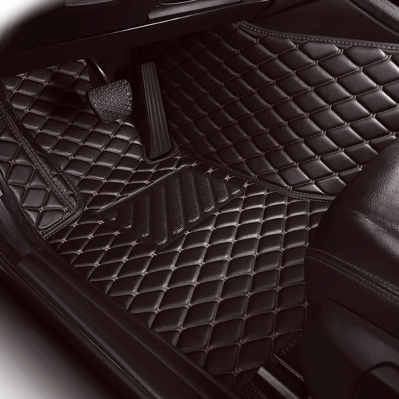 Luxury plaid car floor mats for range rover sports toyota rav4 kia sorento grand cherokee 2005-2010 mazda 323 mercedes w203