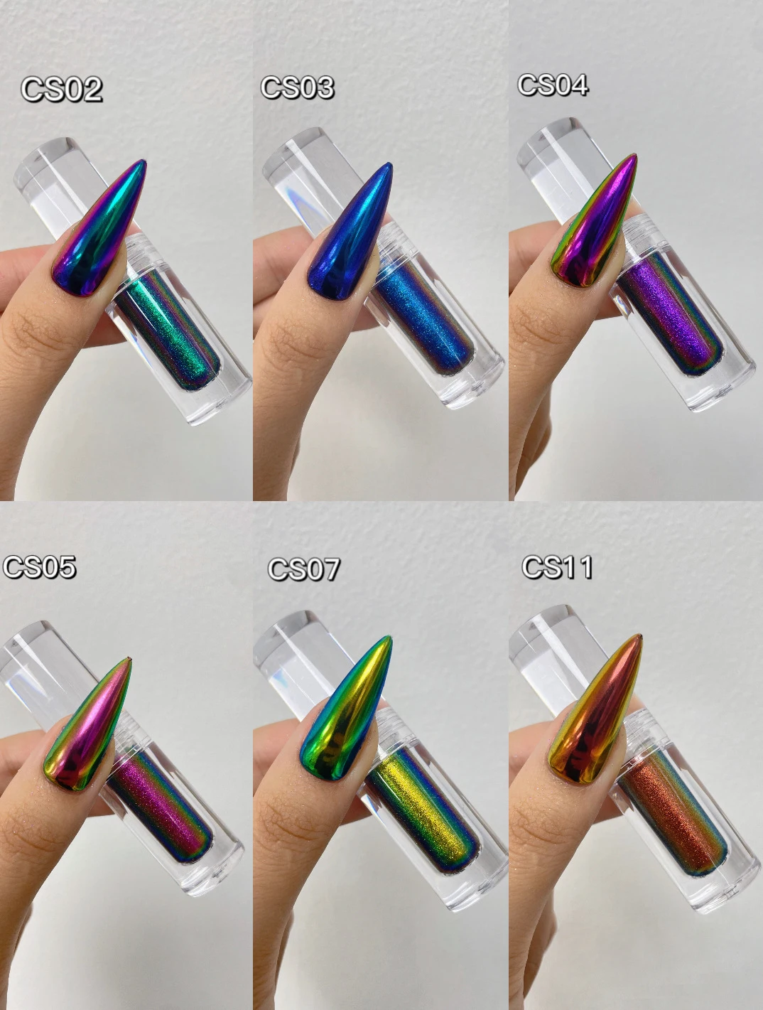 Новый 6 видов цветов волшебный metallicmirror эффект mirrorchrome жидкость для