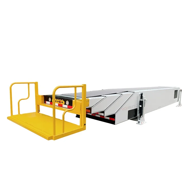 Customized telescopic conveyor equipment portable baling machine loading unloading box carton with standing platform