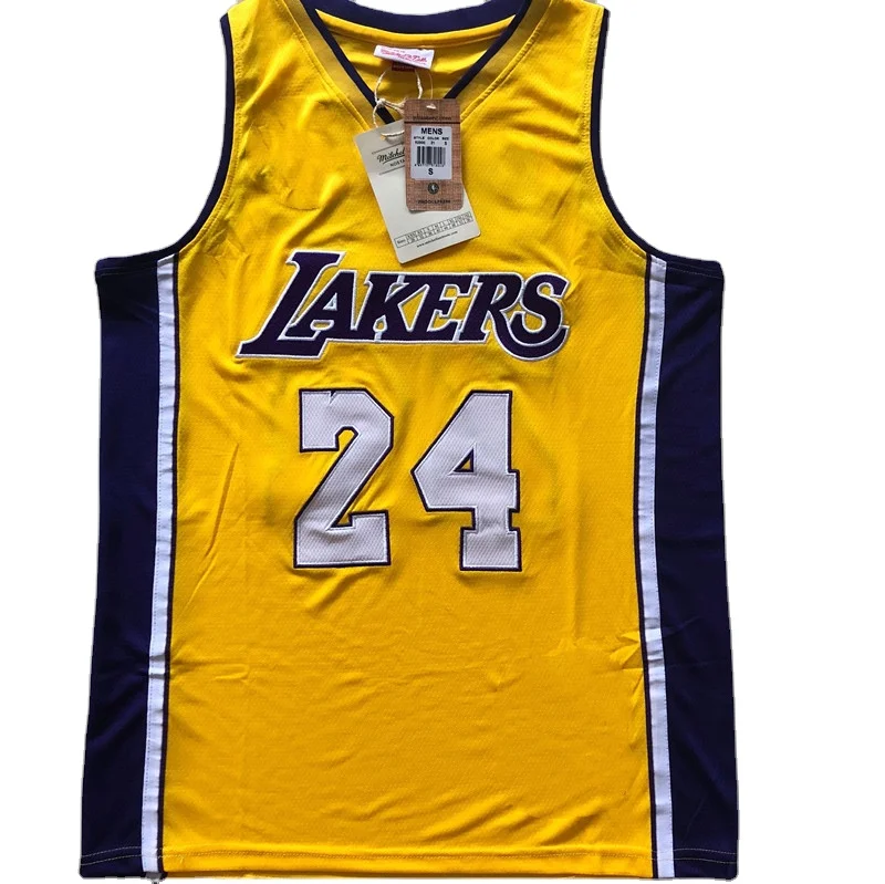 Оптовая Продажа #24 баскетбольная майка полиэстер удобный баскетбольный тренировочный костюм с вышивкой