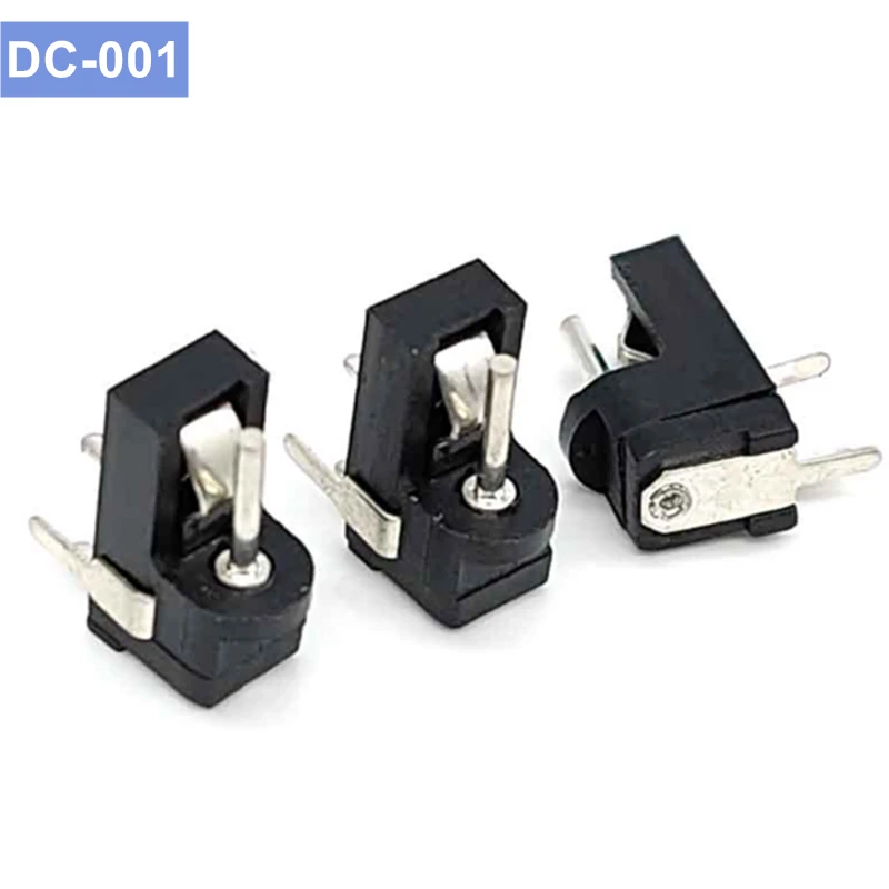 DC JACK DC001 SMD OR SMT Power Socket 3 Pin 3.5X1.3/1.1/1.0 MM PCB Female Connector DC-001