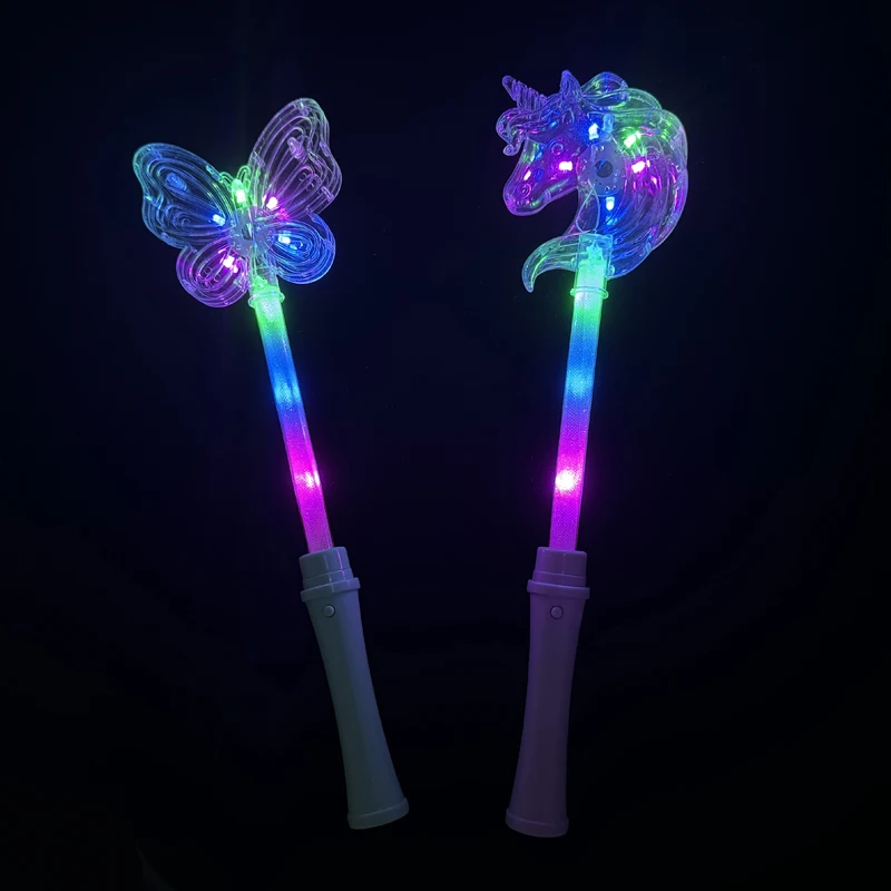New 8 LED Butterfly Glow Sticks Concert Party Flash Wands Glow in Dark Light up Led Butterfly Glow Stick