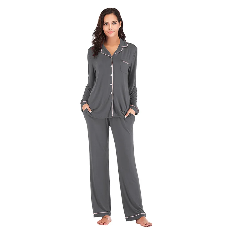 2023 Ladies Luxury home wear loungwear cotton modal sleepwear soft Pajamas for women