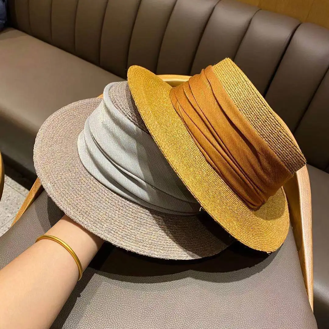 Straw Hat For Women Summer Season Sunscreen Travel Holiday Caps INS Fashion Hot Sell Beach Caps