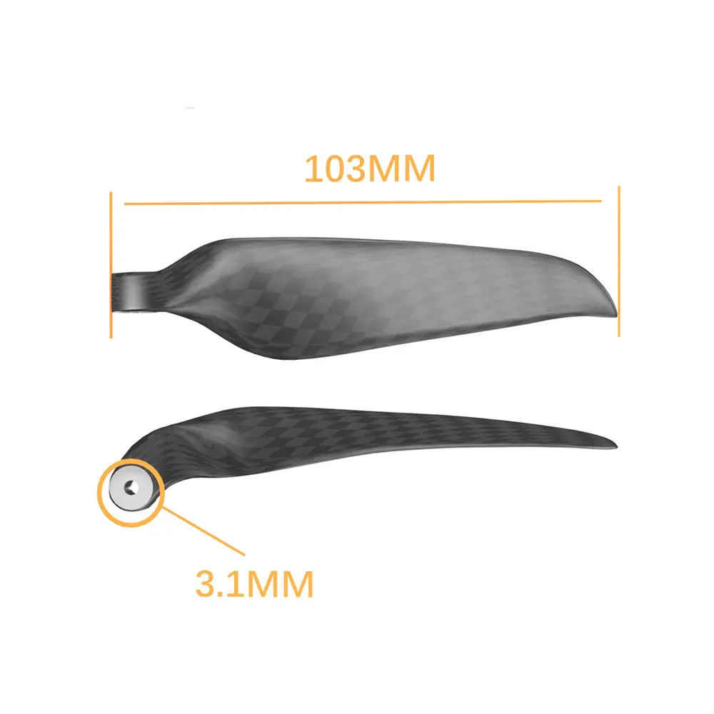 High Quality Control 9.5X5 Propeller For Rc Aircraft Folding Propeller With Clamp Used In Gliders Fixed Wing Models Drones