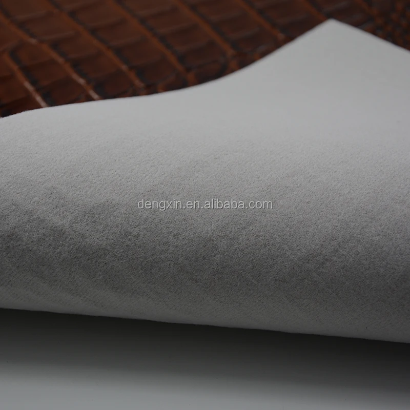 
Deft design crocodile grain pvc synthetic leather material 