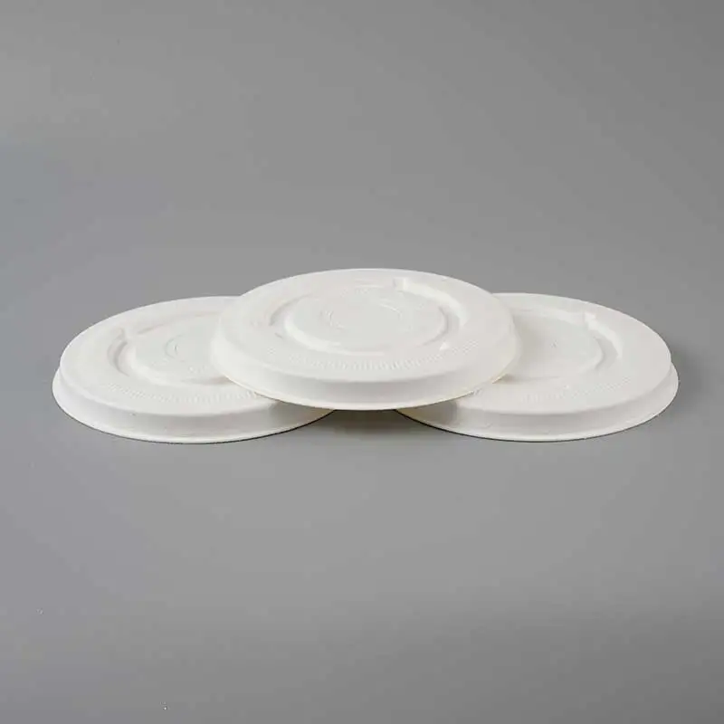 Low price 90mm 10 oz 12 oz 16oz paper cup lid compostable biodegradable paper bagasse coffee cup lid
