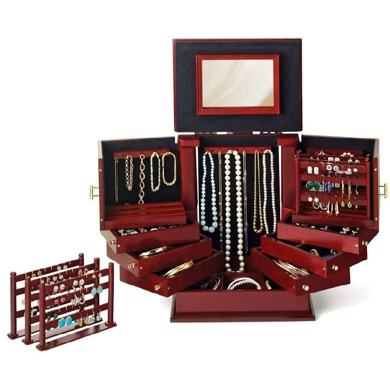 European high-end jewelry box large capacity jewelry storage box for birthday gift