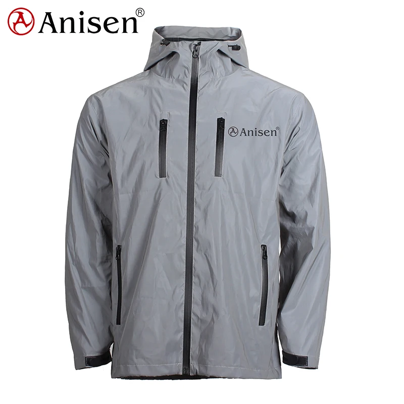 Новинка 2020, стильная ветровка для занятий спортом, бега, езды, 3 м, радужная Светоотражающая уличная Водонепроницаемая Мужская Светоотражающая куртка