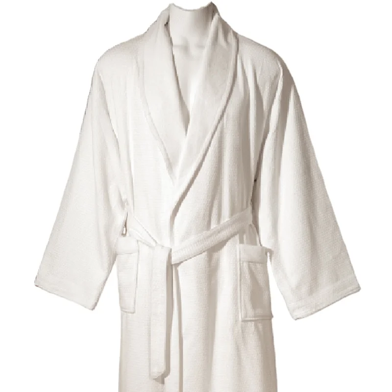 
Высококачественный домашний спа-халат из бамбукового хлопка для мужчин или Wowen 