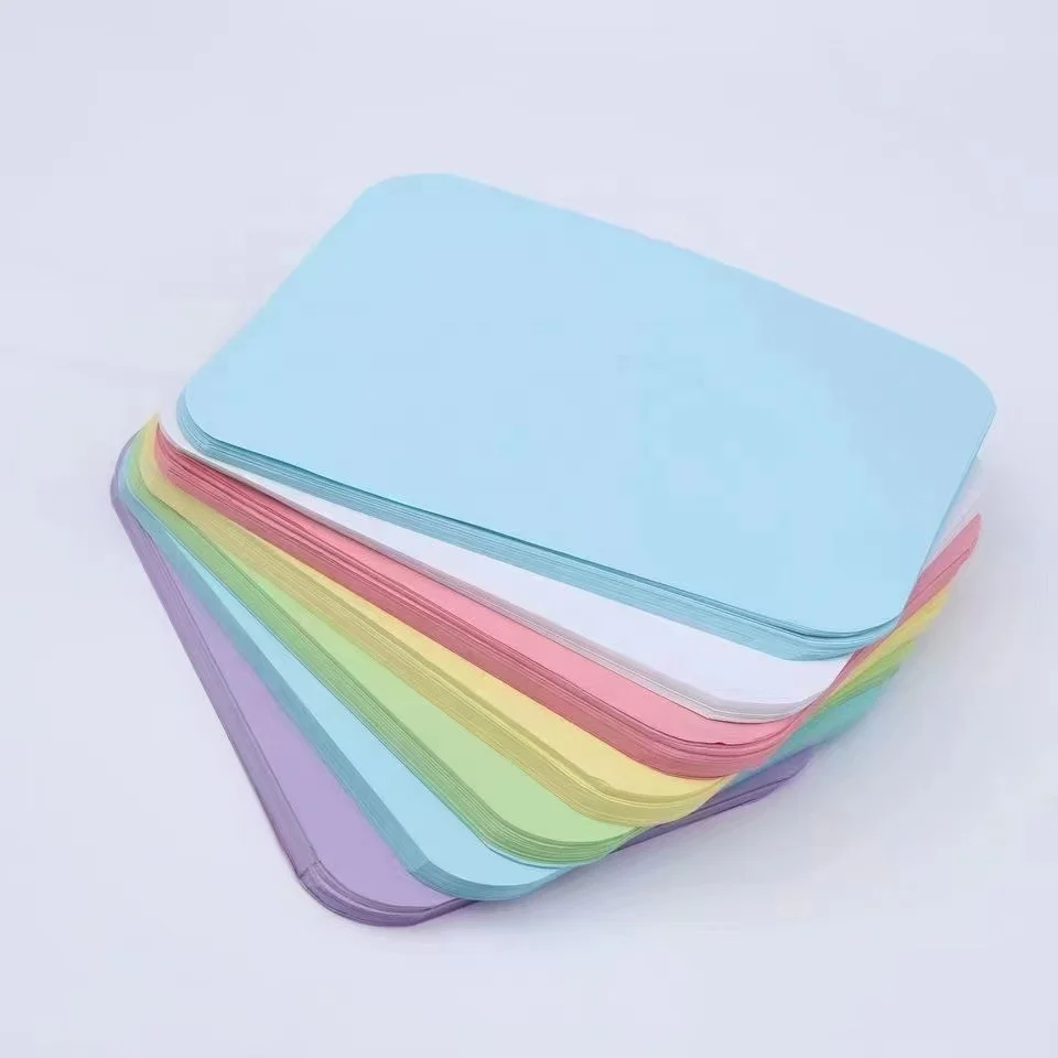 1000 pieces/box dental consumables 70g/80g color pad for dirty disposable dental tray pad paper