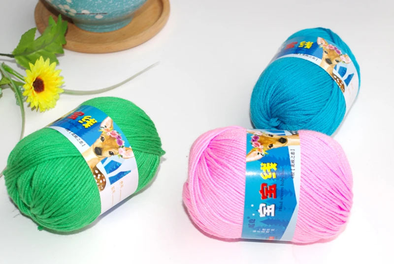 colorful factory OEM cotton milk 6ply yarn for hand knitting