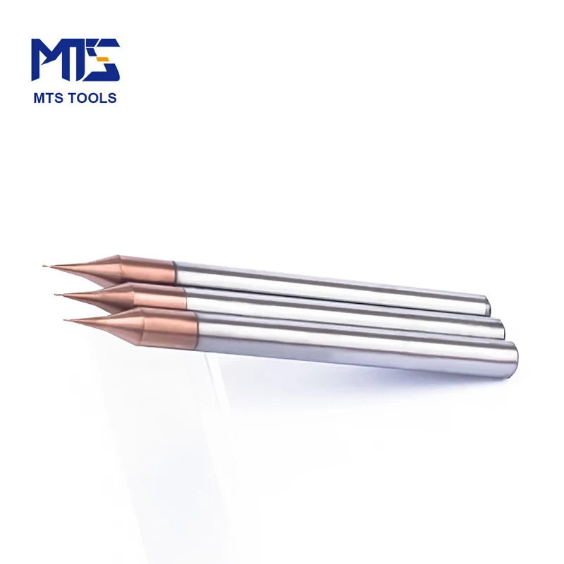 MTS HRC55 0.5mm micro diameter soild carbide milling cutting tool Micro grain square end mill