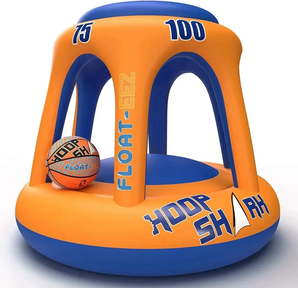 Hot model  Inflatable swimming pool toys children and adult pool toys inflatable volleyball net and basketball hoop