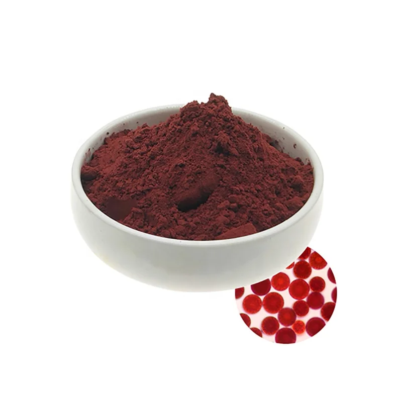 Organic Haematococcus Pluvialis Extract Powder with 5% Natural Astaxanthin, Manufactured in China
