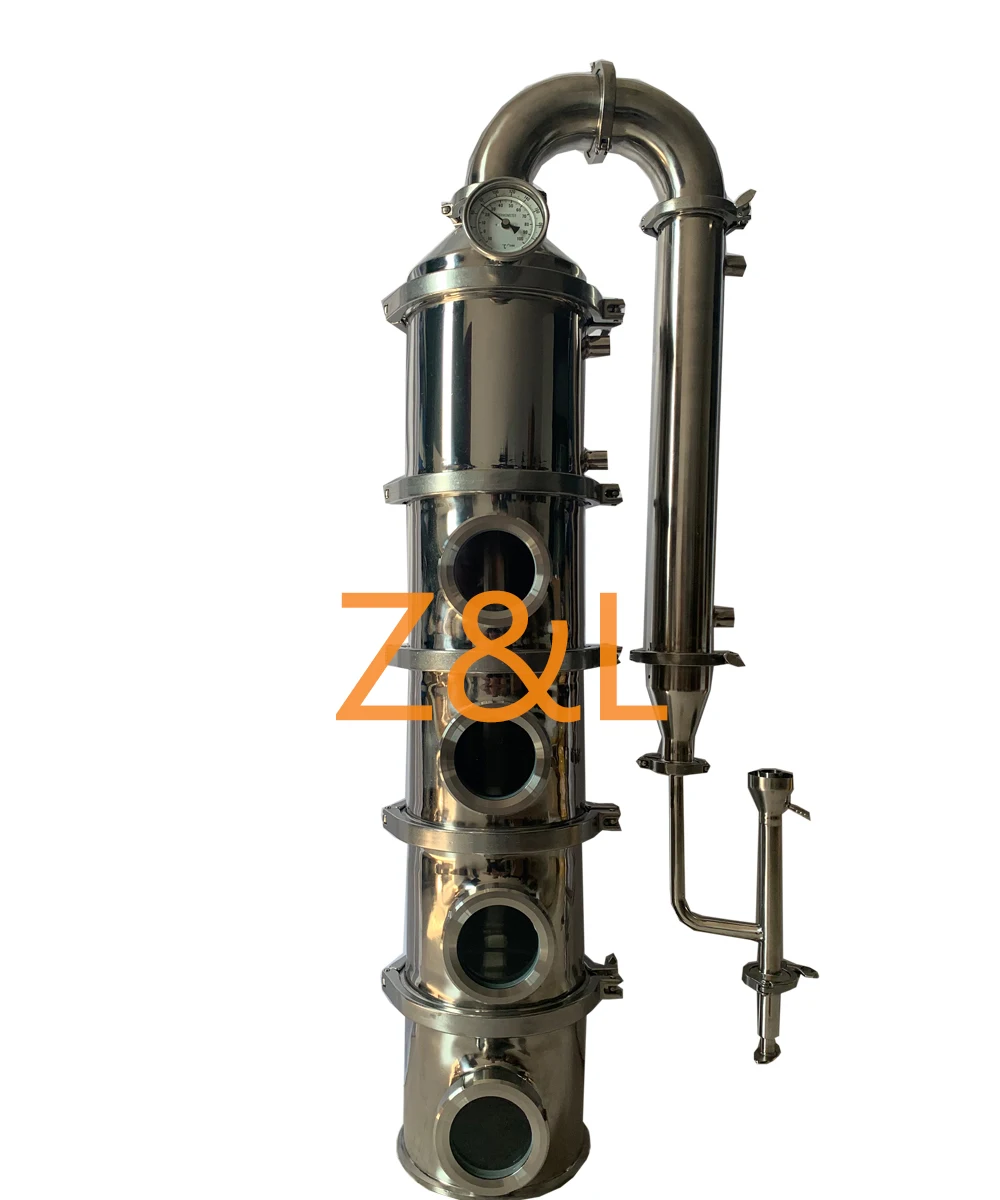 Колонна дистиллятора из нержавеющей стали и меди, колонна для самогонной дистилляции, 4/6/8 дюймов