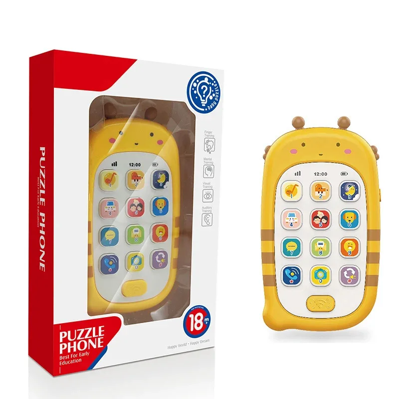 Hot Selling Kids Interactive Learning Toys Baby Musical Mobile Phone Toy With Light UP and Music