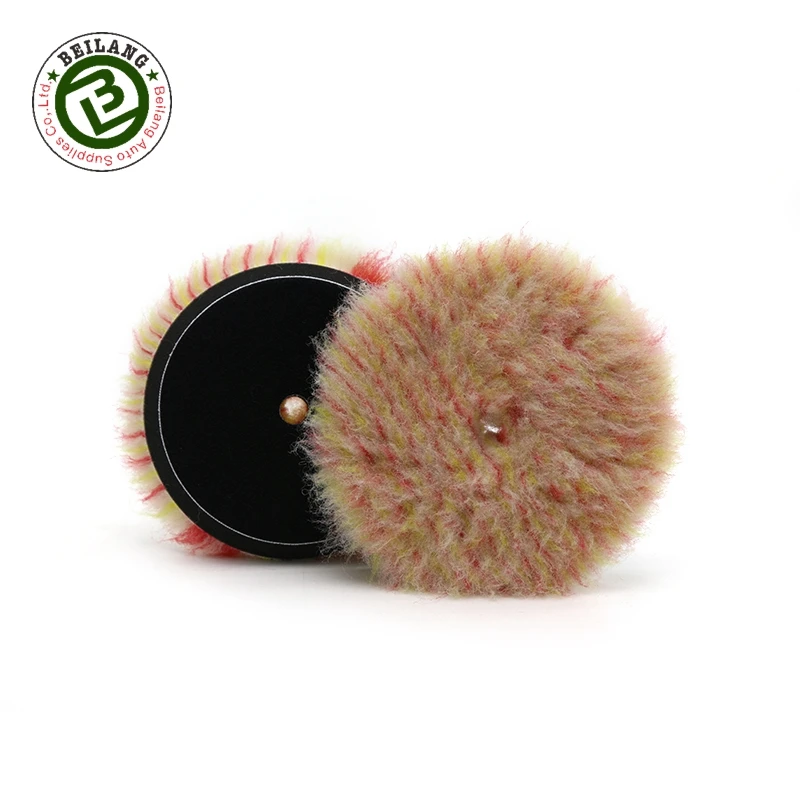 
North Wolf Factory Lasted 6 Inch Lamb Wool Buffing Pad DA Polishing Pad for Car Detailing Polisher 