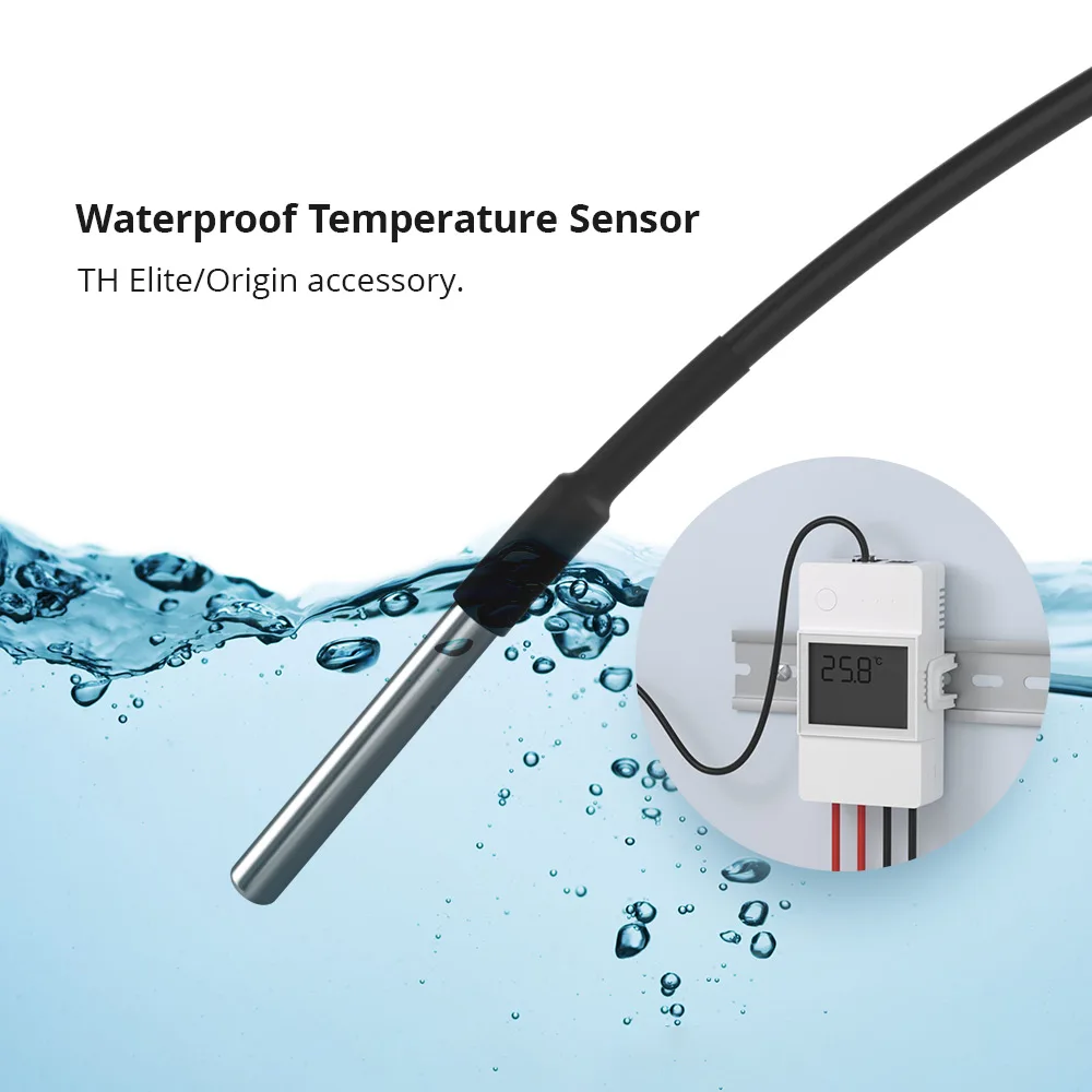 NEW SONOFF Sensor DS18B20 THS01 RL560 RJ11 Connector Waterproof Temperature Humidity Sensor SONOFF TH Elite Origin accessory