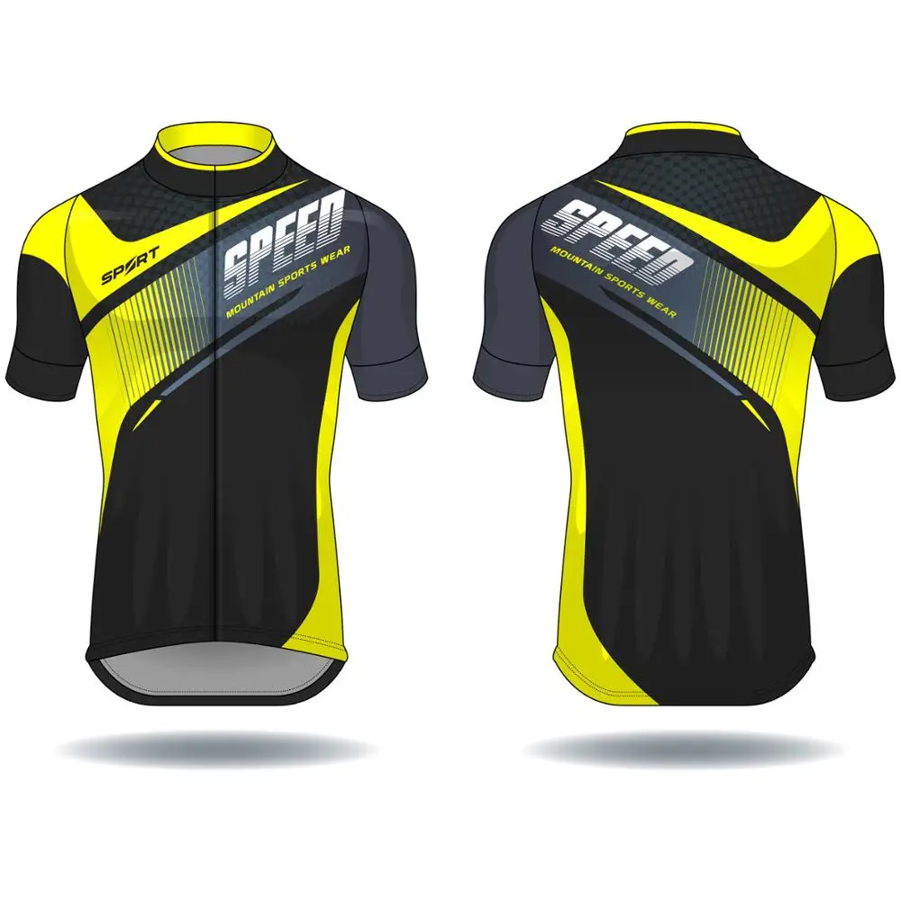 Custom Bike Clothing Bicycle Riding Top Quick Dry Polyester Cycling Jersey Men