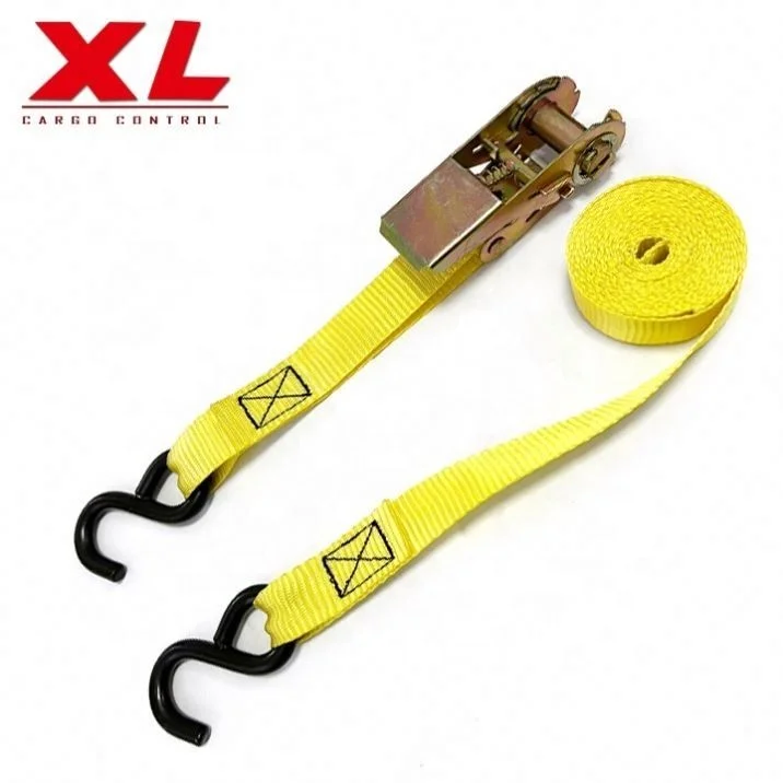 Manufacturer Heavy Duty Ratchet Tie Down Straps Customized Size High Tenacity Polyester Webbing