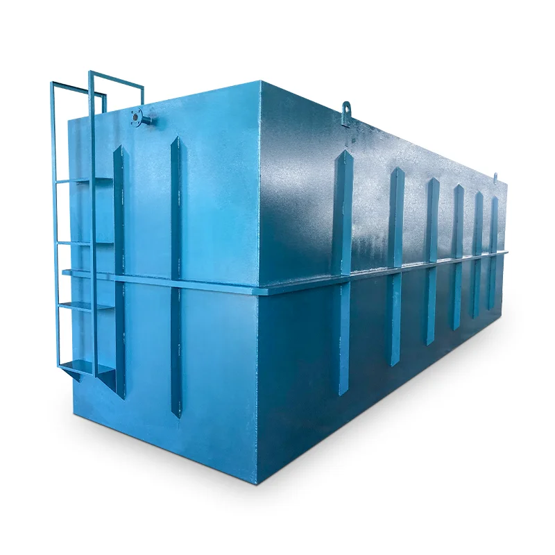 Customized material and process septic tank package mbr sewage waste water treatment plant