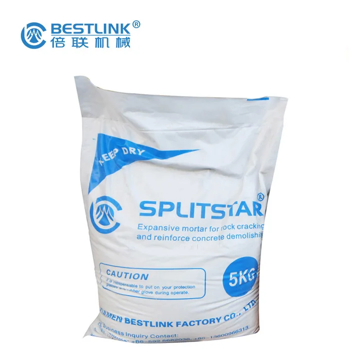 Stone construction rock breaking material crack concrete demolition cracking powder chemical expansive mortar