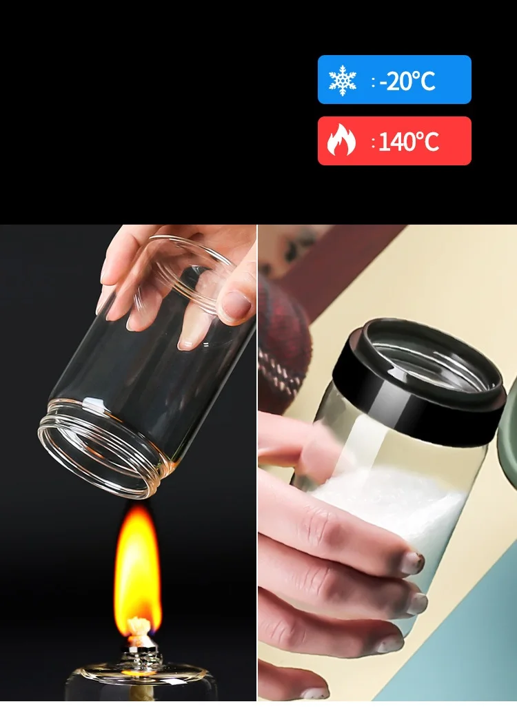 
Factory direct price concessions kitchen supplies nordic seasoning jar seasoning box bottle glass 