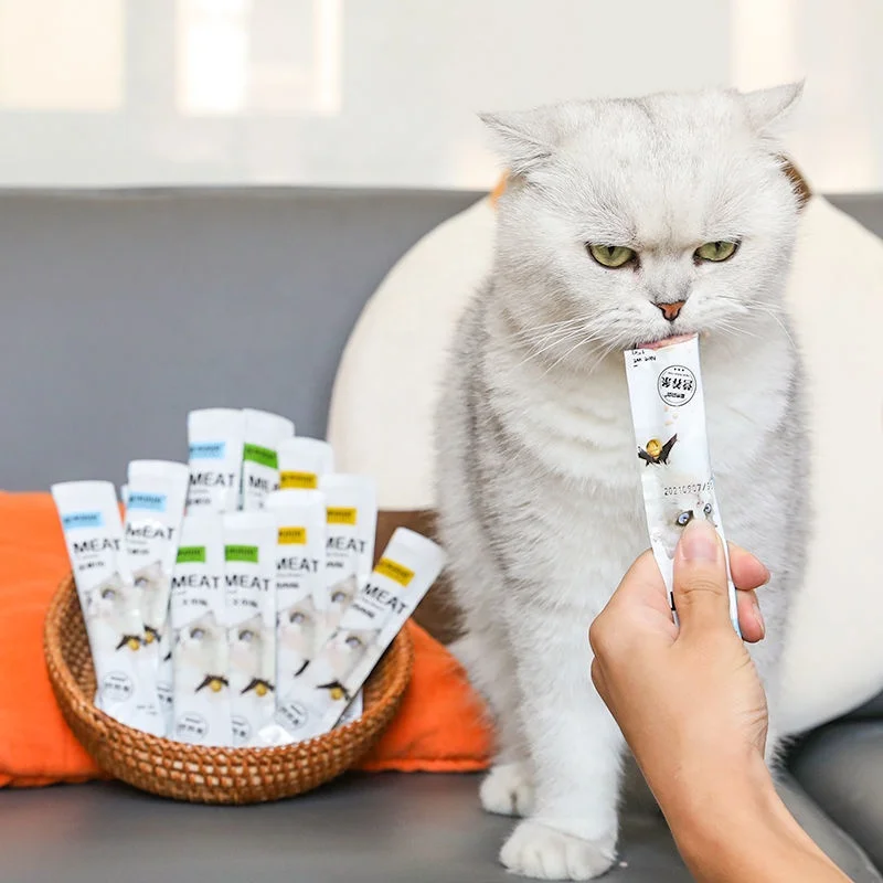 Liquid Nutrition Cat Licks Wet Food Chicken Cod Tuna Cat Snacks Cat Treats With OEM Service