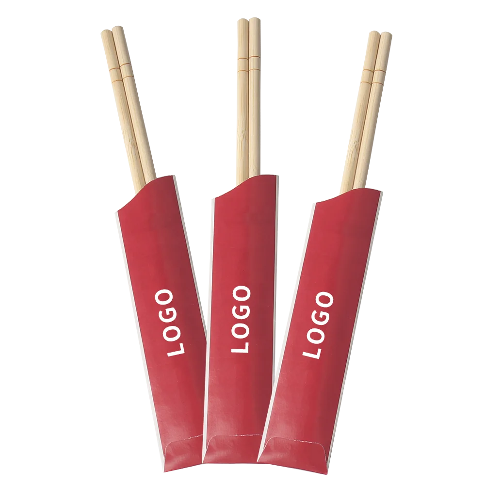 High-Quality Natural Smooth Surface Individually Wrapped Bamboo Modern Chopsticks for Asian Cuisine