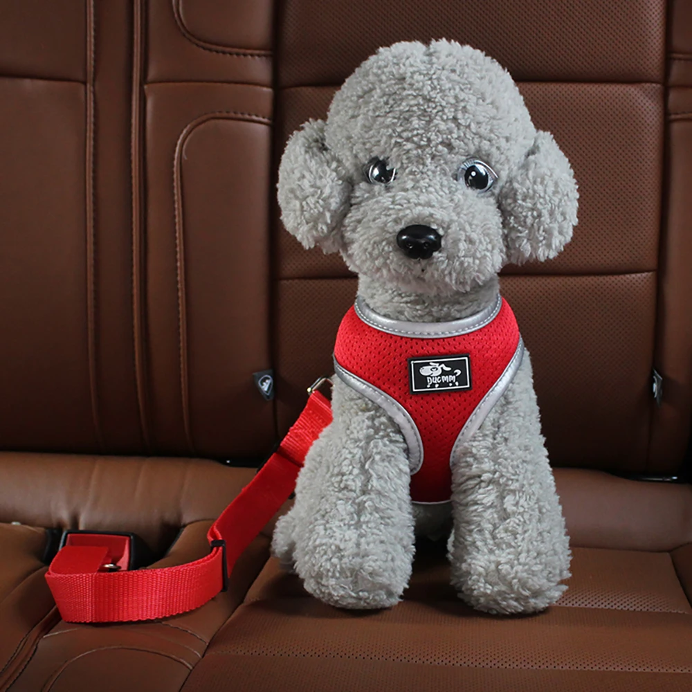 Adjustable Strap Buckle Safety dog car seat belt harness china big  dog rope leash cotton