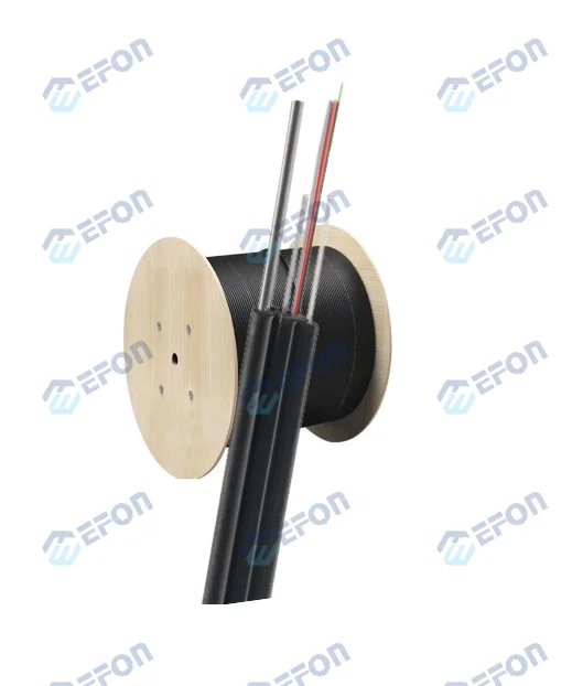 Self-supported Indoor Outdoor Optical Fiber Optic Cable Customized 1 2 4 Core G657A1 Fibre Drop Cable FTTH Communication Cables