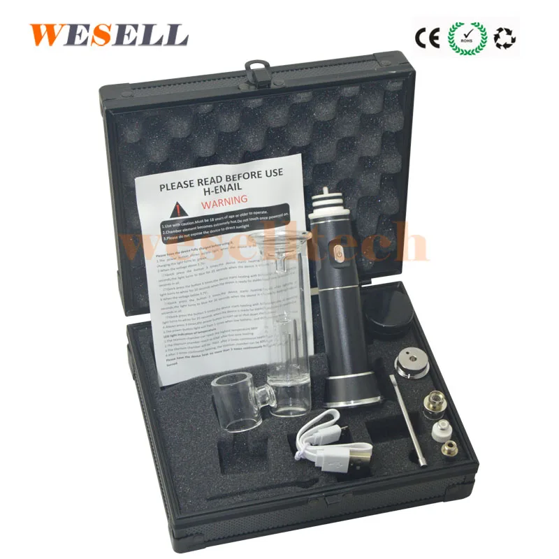 
electric dab rig Wax vaporize dry herb henail mini dnial glass water nail dab pen wax vaporizer 
