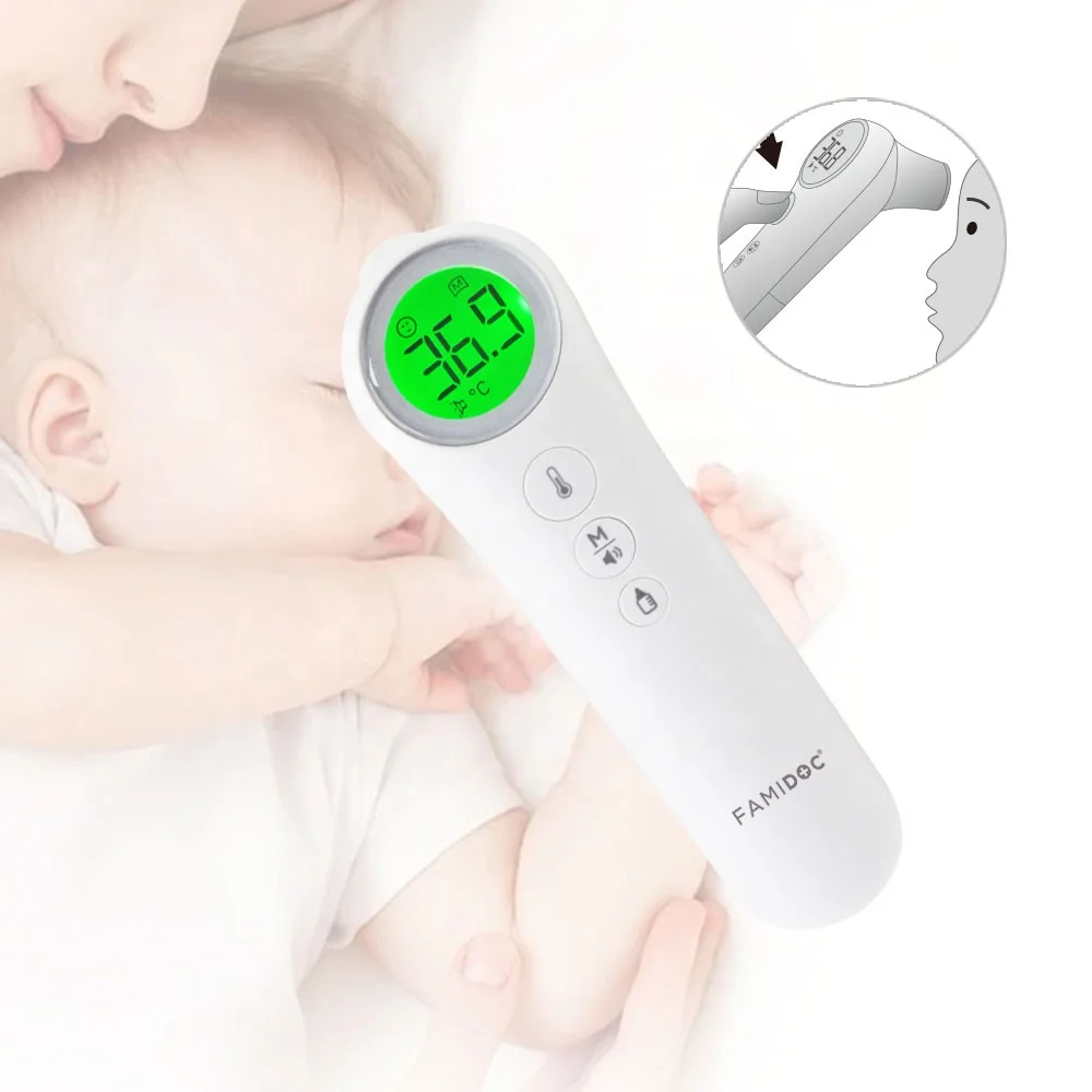 FAMIDOC Factory Supply electric Non Contact Thermometer household medical devices  FDIR-V12