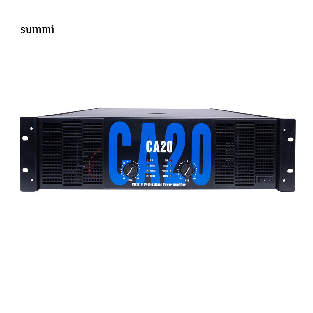 CA20 Professional Subwoofer Power Amplifier 2 Channel 2*1300W  Audio Sound Standard Power Amplifier For Stage