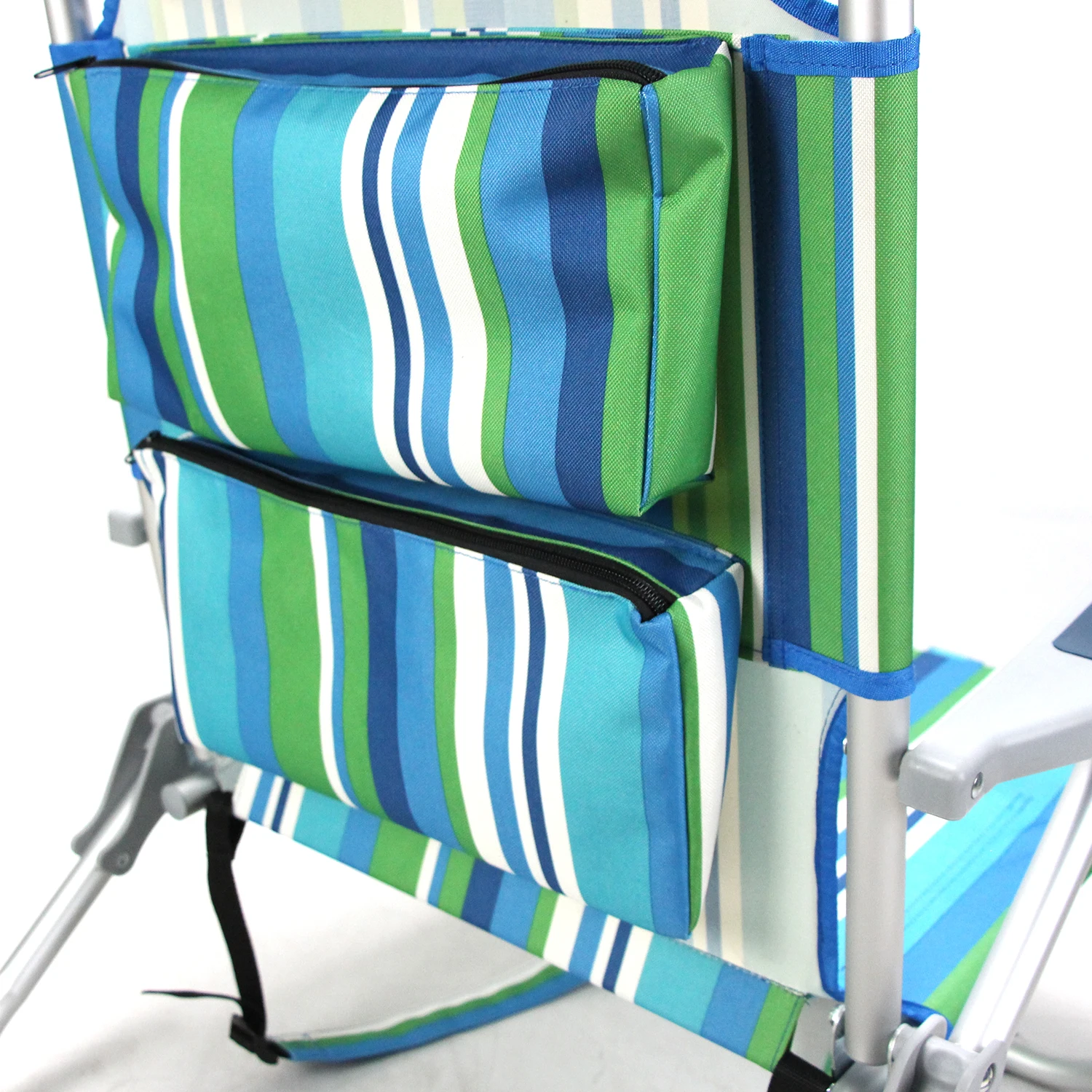 Outdoor Folding Reclining Lounge Chair backpack Beach Chair With Storage Bag