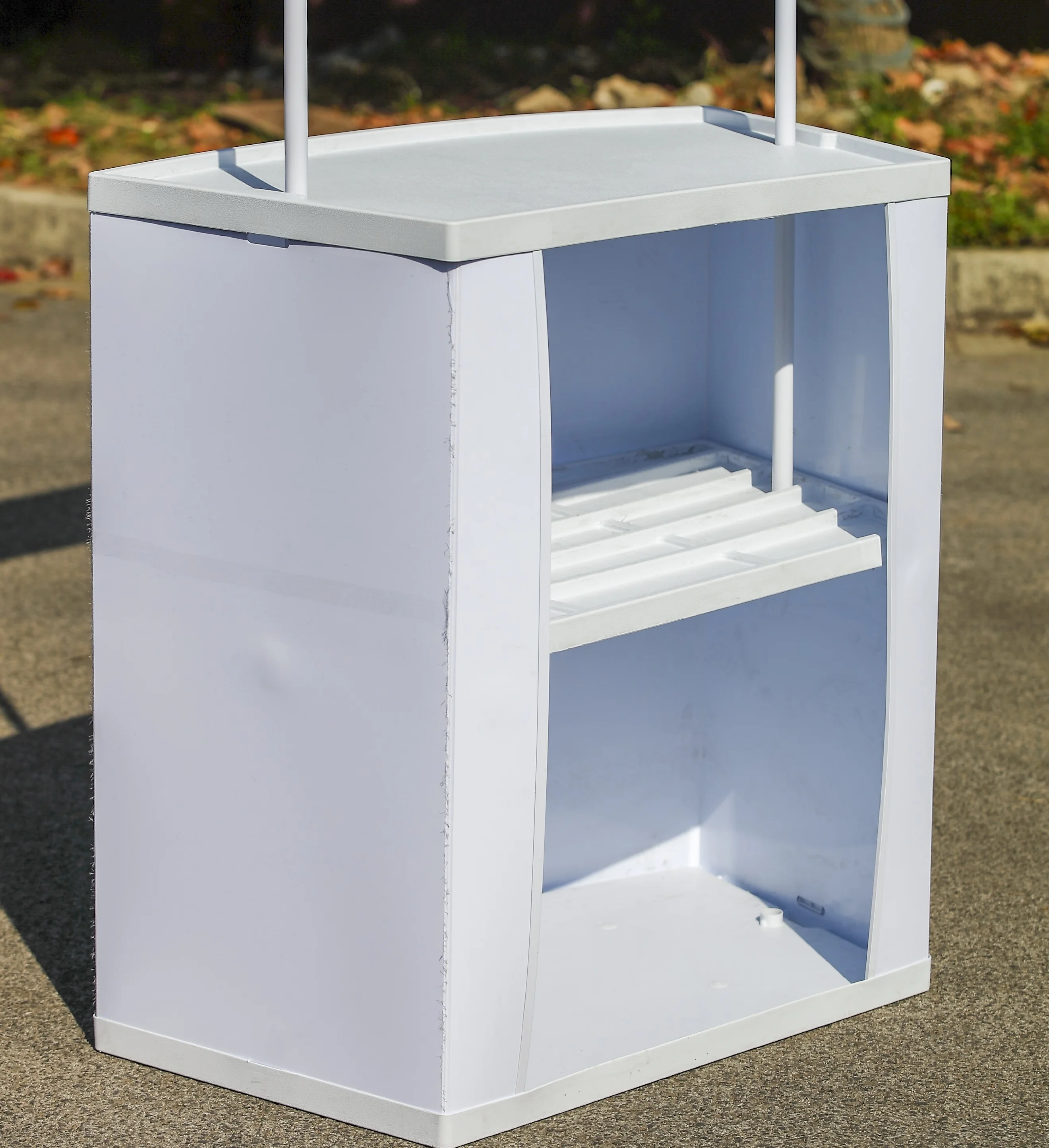 Портативный рекламный стол из АБС-пластика для супермаркета