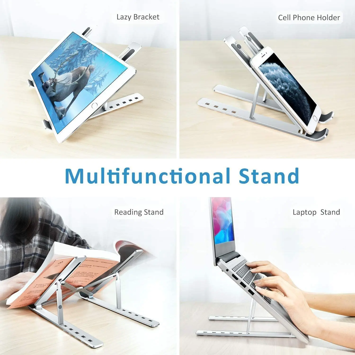 2022 Desktop Holder For Desk 11-17 Inch Laptop holder riser computer stand Adjustable height laptop stand cooling laptop