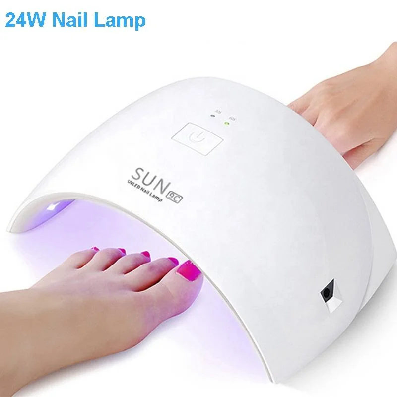 Sun 9C 24W LED UV Nail Lamps for Gel Nail Polish Electrical Nail Gel Polish Drying Machine For Home Use And Salon