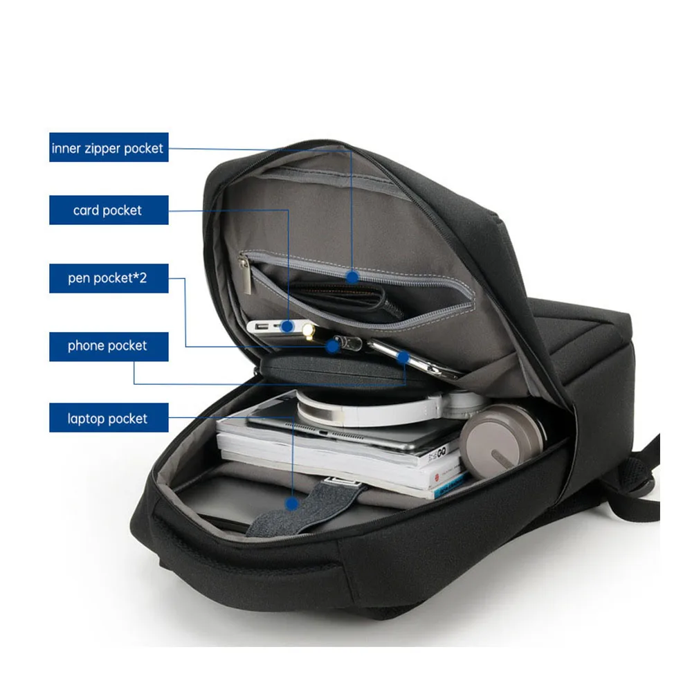 Leisure travel commute Business logo custom notbook travel computer laptop backpack
