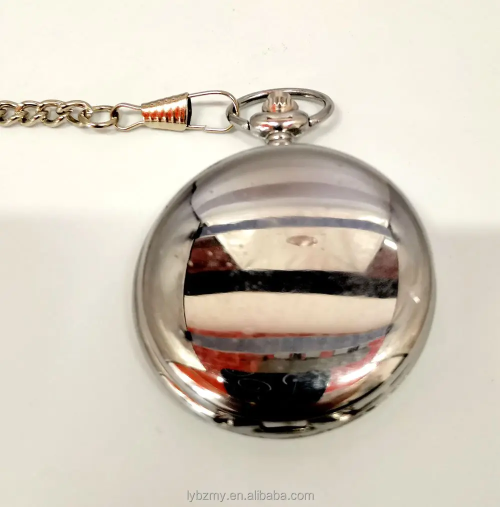 Fashion Vintage Quartz Double Face Polished Smooth Pocket Watch