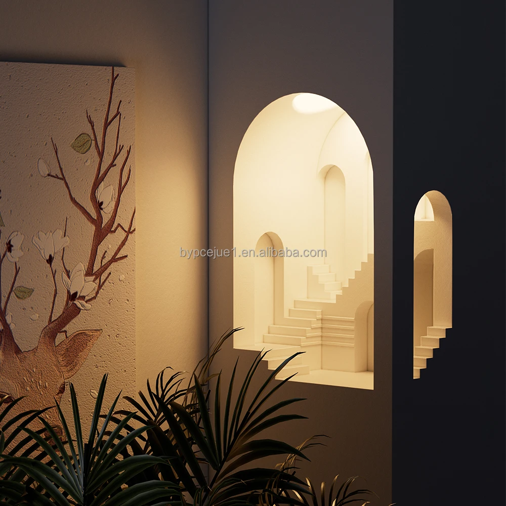 Multifunctional Built In Stair Corner Wall Lamp Aromatherapy Wax Lamp Modern Home Induction Stair Lamp