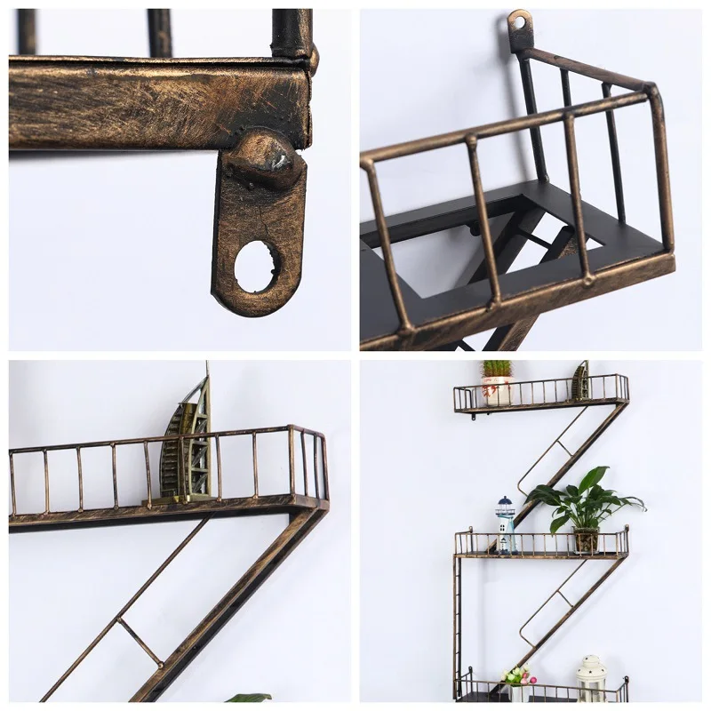 Hot Sell Factory Produce Home Decor Wall Decor Wall  Display Shelves Ladder Sets